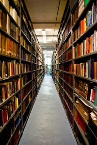 San Francisco Public Library book shelves