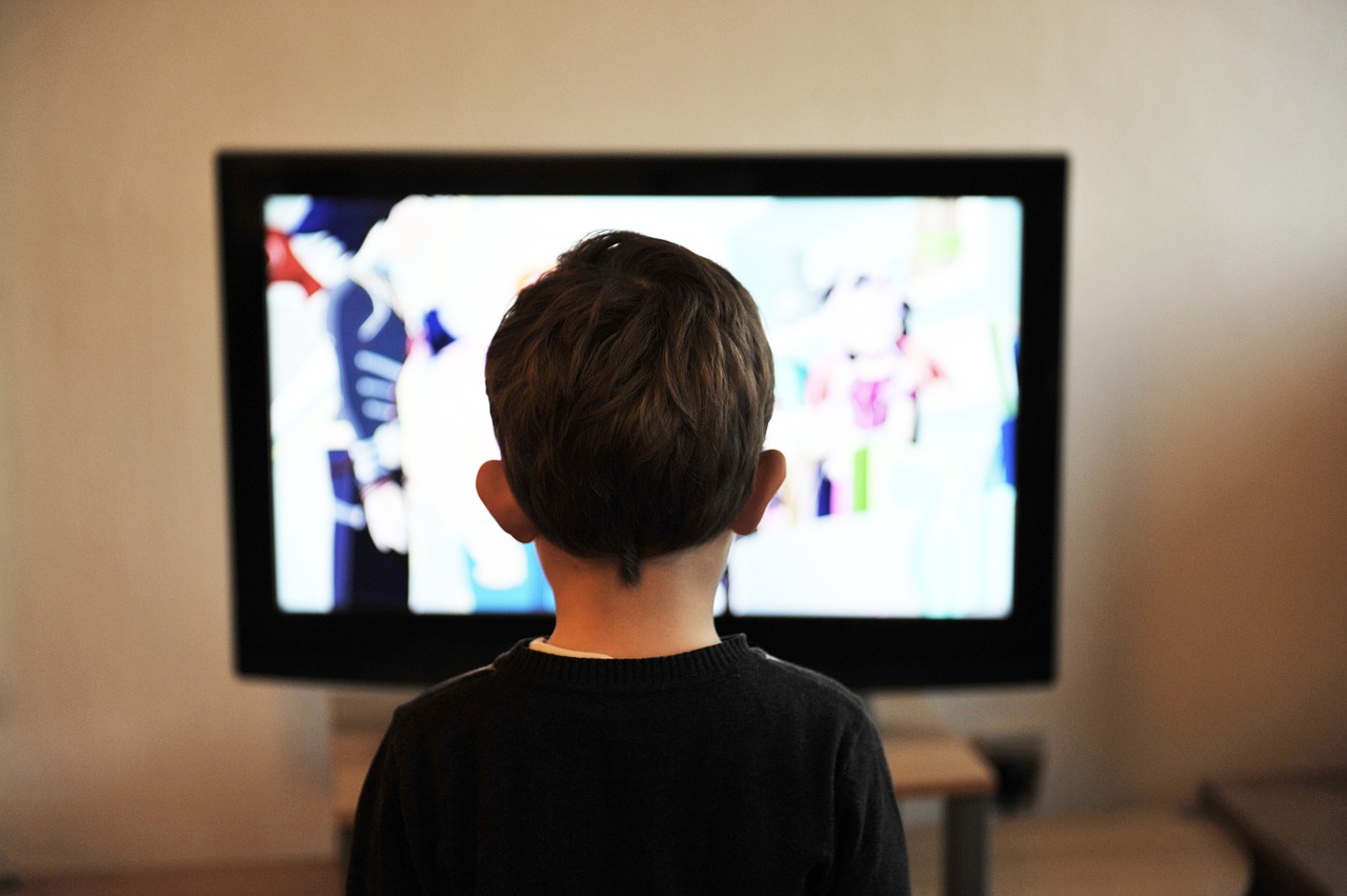Technology: Boy watching television (Pixabay)