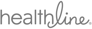 Healthline.com logo, black-and-white